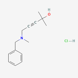 5-[benzyl(methyl)amino]-2-methyl-3-pentyn-2-ol hydrochloride