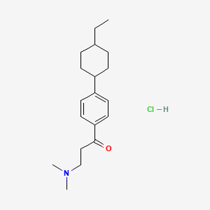 molecular formula C19H30ClNO B5163867 3-(dimethylamino)-1-[4-(4-ethylcyclohexyl)phenyl]-1-propanone hydrochloride 