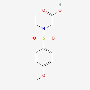 N-ethyl-N-[(4-methoxyphenyl)sulfonyl]glycine