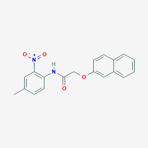 molecular formula C19H16N2O4 B5163878 N-(4-methyl-2-nitrophenyl)-2-(2-naphthyloxy)acetamide 