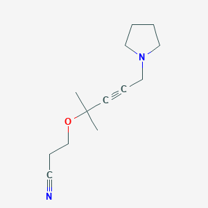 3-{[1,1-dimethyl-4-(1-pyrrolidinyl)-2-butyn-1-yl]oxy}propanenitrile