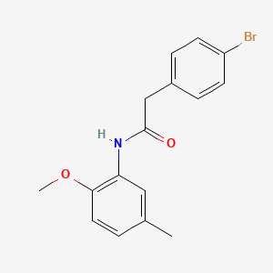 2-(4-bromophenyl)-N-(2-methoxy-5-methylphenyl)acetamide