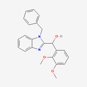 molecular formula C23H22N2O3 B5163929 (1-benzyl-1H-benzimidazol-2-yl)(2,3-dimethoxyphenyl)methanol 