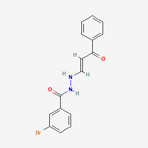 3-bromo-N'-(3-oxo-3-phenyl-1-propen-1-yl)benzohydrazide