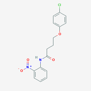 molecular formula C16H15ClN2O4 B5163957 4-(4-chlorophenoxy)-N-(2-nitrophenyl)butanamide 