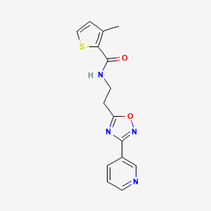 molecular formula C15H14N4O2S B5164005 3-methyl-N-{2-[3-(3-pyridinyl)-1,2,4-oxadiazol-5-yl]ethyl}-2-thiophenecarboxamide 