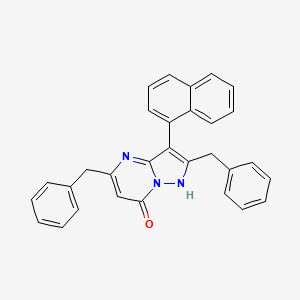 2,5-dibenzyl-3-(1-naphthyl)pyrazolo[1,5-a]pyrimidin-7(4H)-one