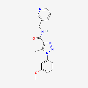 1-(3-methoxyphenyl)-5-methyl-N-(3-pyridinylmethyl)-1H-1,2,3-triazole-4-carboxamide