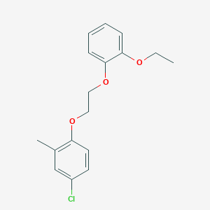 molecular formula C17H19ClO3 B5164065 4-chloro-1-[2-(2-ethoxyphenoxy)ethoxy]-2-methylbenzene 