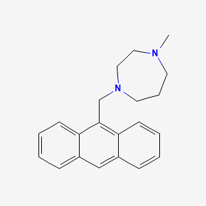 molecular formula C21H24N2 B5164089 1-(9-anthrylmethyl)-4-methyl-1,4-diazepane 
