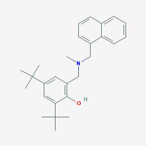 molecular formula C27H35NO B5164128 2,4-di-tert-butyl-6-{[methyl(1-naphthylmethyl)amino]methyl}phenol 