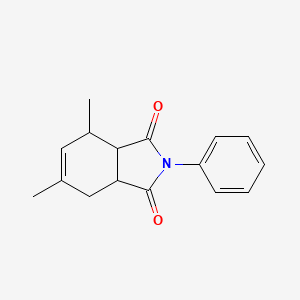 molecular formula C16H17NO2 B5164130 4,6-dimethyl-2-phenyl-3a,4,7,7a-tetrahydro-1H-isoindole-1,3(2H)-dione 