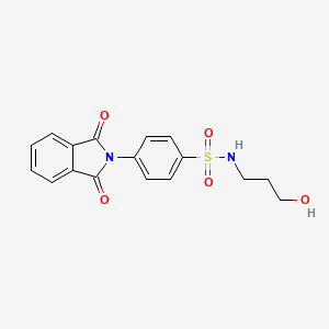 4-(1,3-dioxo-1,3-dihydro-2H-isoindol-2-yl)-N-(3-hydroxypropyl)benzenesulfonamide