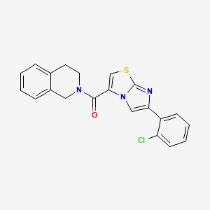 molecular formula C21H16ClN3OS B5164153 2-{[6-(2-chlorophenyl)imidazo[2,1-b][1,3]thiazol-3-yl]carbonyl}-1,2,3,4-tetrahydroisoquinoline 
