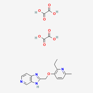 molecular formula C19H20N4O9 B5164167 2-{[(2-ethyl-6-methyl-3-pyridinyl)oxy]methyl}-3H-imidazo[4,5-c]pyridine diethanedioate 