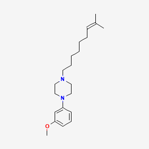molecular formula C21H34N2O B5164200 1-(3-methoxyphenyl)-4-(8-methyl-7-nonen-1-yl)piperazine 