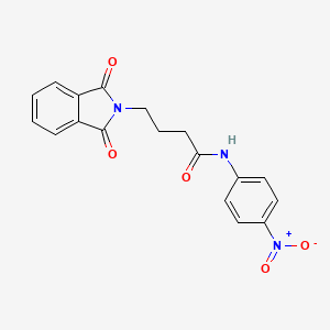 molecular formula C18H15N3O5 B5164354 4-(1,3-dioxo-1,3-dihydro-2H-isoindol-2-yl)-N-(4-nitrophenyl)butanamide 