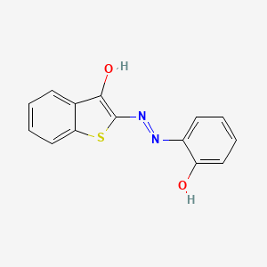 molecular formula C14H10N2O2S B5164356 2-[(2-hydroxyphenyl)diazenyl]-1-benzothiophene-3-ol 