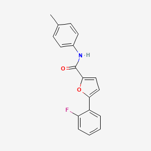 molecular formula C18H14FNO2 B5164389 5-(2-fluorophenyl)-N-(4-methylphenyl)-2-furamide 
