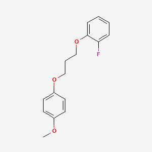 molecular formula C16H17FO3 B5164425 1-fluoro-2-[3-(4-methoxyphenoxy)propoxy]benzene 