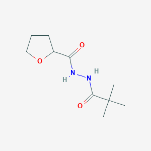 molecular formula C10H18N2O3 B5164433 N'-(2,2-dimethylpropanoyl)tetrahydro-2-furancarbohydrazide 
