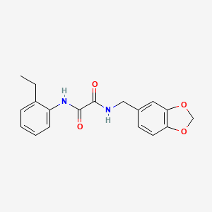 molecular formula C18H18N2O4 B5164483 N-(1,3-benzodioxol-5-ylmethyl)-N'-(2-ethylphenyl)ethanediamide 
