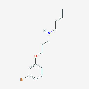 molecular formula C13H20BrNO B5164502 N-[3-(3-bromophenoxy)propyl]-1-butanamine 