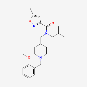 N-isobutyl-N-{[1-(2-methoxybenzyl)-4-piperidinyl]methyl}-5-methyl-3-isoxazolecarboxamide