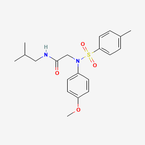 molecular formula C20H26N2O4S B5164541 N~1~-isobutyl-N~2~-(4-methoxyphenyl)-N~2~-[(4-methylphenyl)sulfonyl]glycinamide 