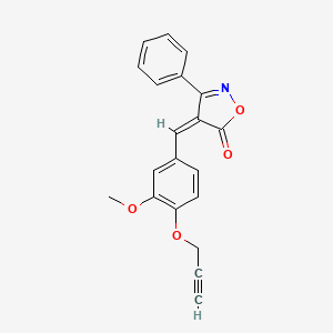 4-[3-methoxy-4-(2-propyn-1-yloxy)benzylidene]-3-phenyl-5(4H)-isoxazolone