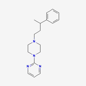 molecular formula C18H24N4 B5164599 2-[4-(3-phenylbutyl)-1-piperazinyl]pyrimidine 