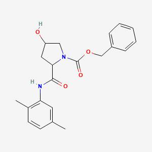 benzyl 2-{[(2,5-dimethylphenyl)amino]carbonyl}-4-hydroxy-1-pyrrolidinecarboxylate