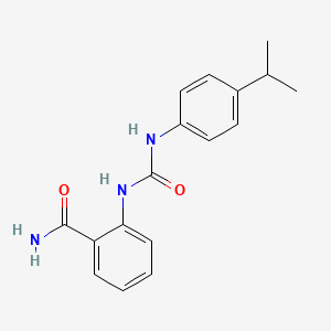 molecular formula C17H19N3O2 B5164617 2-({[(4-isopropylphenyl)amino]carbonyl}amino)benzamide 