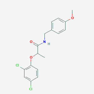 molecular formula C17H17Cl2NO3 B5164630 2-(2,4-dichlorophenoxy)-N-(4-methoxybenzyl)propanamide 