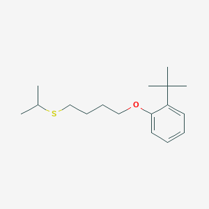 molecular formula C17H28OS B5164639 1-tert-butyl-2-[4-(isopropylthio)butoxy]benzene 