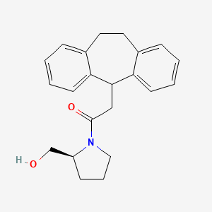 molecular formula C22H25NO2 B5164672 [(2S)-1-(10,11-dihydro-5H-dibenzo[a,d][7]annulen-5-ylacetyl)-2-pyrrolidinyl]methanol 