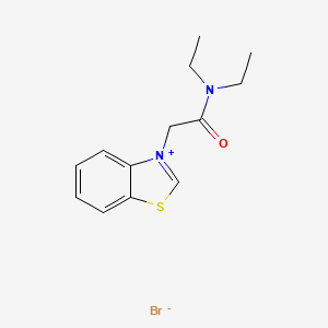 3-[2-(diethylamino)-2-oxoethyl]-1,3-benzothiazol-3-ium bromide