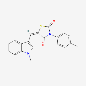 5-[(1-methyl-1H-indol-3-yl)methylene]-3-(4-methylphenyl)-1,3-thiazolidine-2,4-dione