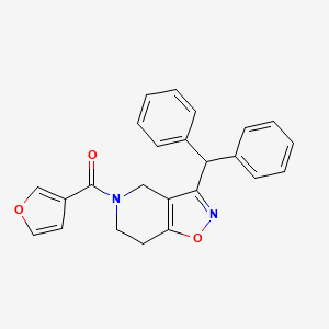 3-(diphenylmethyl)-5-(3-furoyl)-4,5,6,7-tetrahydroisoxazolo[4,5-c]pyridine