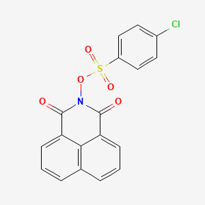 2-{[(4-chlorophenyl)sulfonyl]oxy}-1H-benzo[de]isoquinoline-1,3(2H)-dione