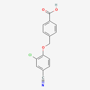 4-[(2-chloro-4-cyanophenoxy)methyl]benzoic acid