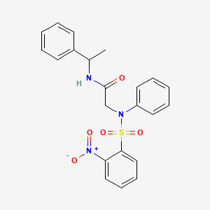 B5164714 N~2~-[(2-nitrophenyl)sulfonyl]-N~2~-phenyl-N~1~-(1-phenylethyl)glycinamide CAS No. 5627-86-1