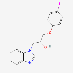 1-(4-Iodophenoxy)-3-(2-methylbenzimidazol-1-yl)propan-2-ol