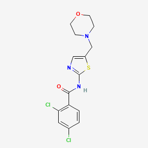 2,4-dichloro-N-[5-(4-morpholinylmethyl)-1,3-thiazol-2-yl]benzamide