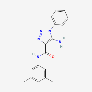 molecular formula C17H17N5O B5164768 5-amino-N-(3,5-dimethylphenyl)-1-phenyl-1H-1,2,3-triazole-4-carboxamide 