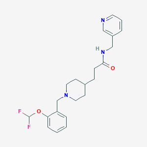 3-{1-[2-(difluoromethoxy)benzyl]-4-piperidinyl}-N-(3-pyridinylmethyl)propanamide