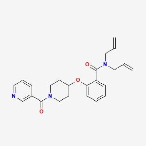 N,N-diallyl-2-{[1-(3-pyridinylcarbonyl)-4-piperidinyl]oxy}benzamide