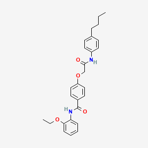 4-(2-((4-butylphenyl)amino)-2-oxoethoxy)-N-(2-ethoxyphenyl)benzamide