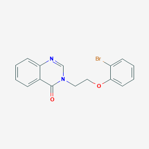 molecular formula C16H13BrN2O2 B5164825 3-[2-(2-bromophenoxy)ethyl]-4(3H)-quinazolinone 