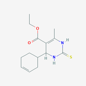 ethyl 4-(3-cyclohexen-1-yl)-6-methyl-2-thioxo-1,2,3,4-tetrahydro-5-pyrimidinecarboxylate